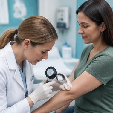 Dermatology specialist consultation